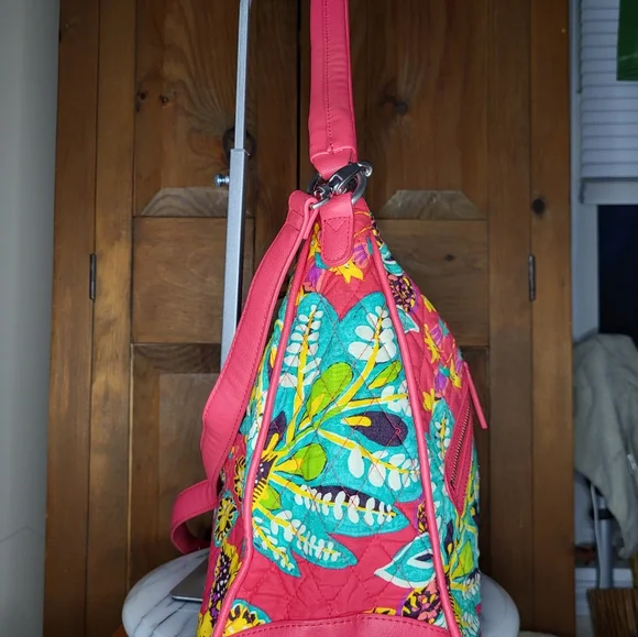 Vera Bradley Floral Pink Shoulder Bag - Picture 9 of 17